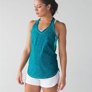 Lululemon Fast Lane Singlet in teal
